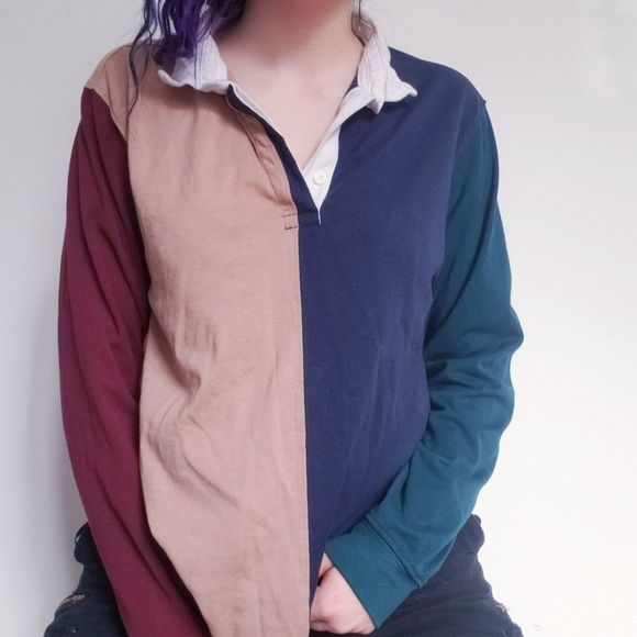 ✨2FOR15$✨Bluenotes Multicolor sweater - Picture 1 of 11